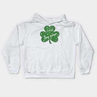 Luckiest son Ever, St Patrick Day Gift for son Kids Hoodie